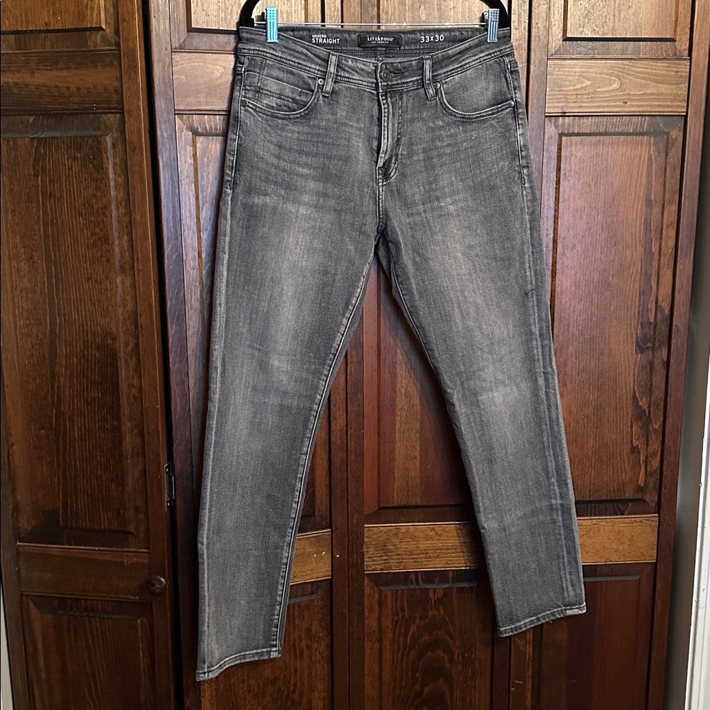 Men's Gray Denim Jeans